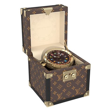 lv table clock|louis vuitton trunk table.